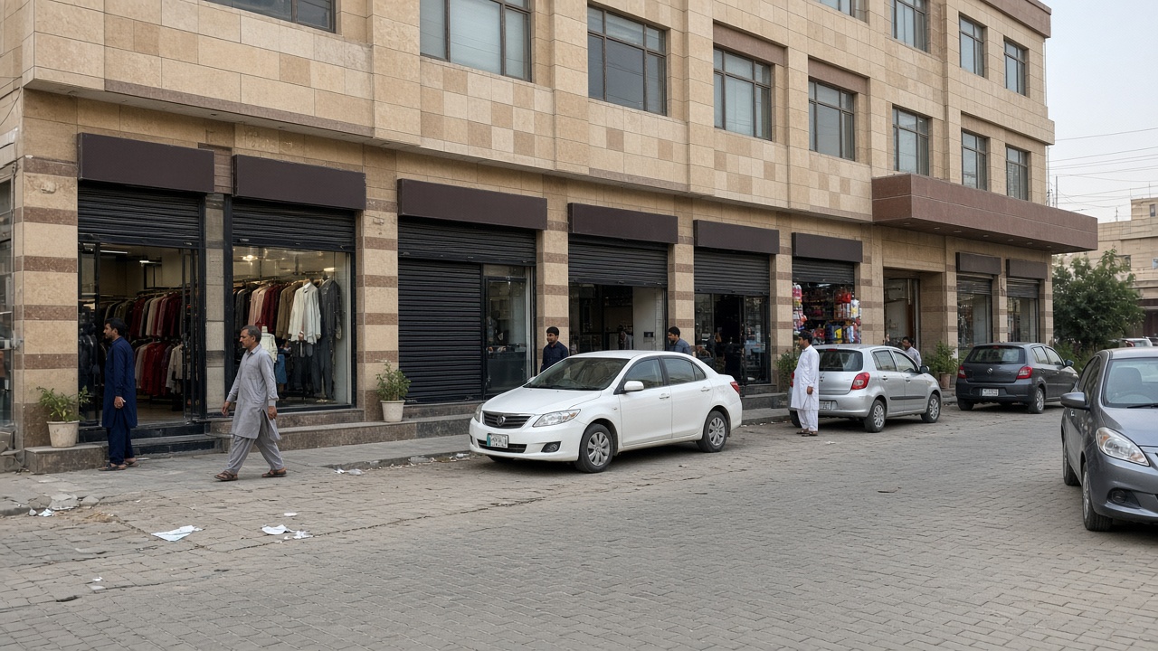 Bahria Town Phase 7 plaza street near the Cool Planet desk
